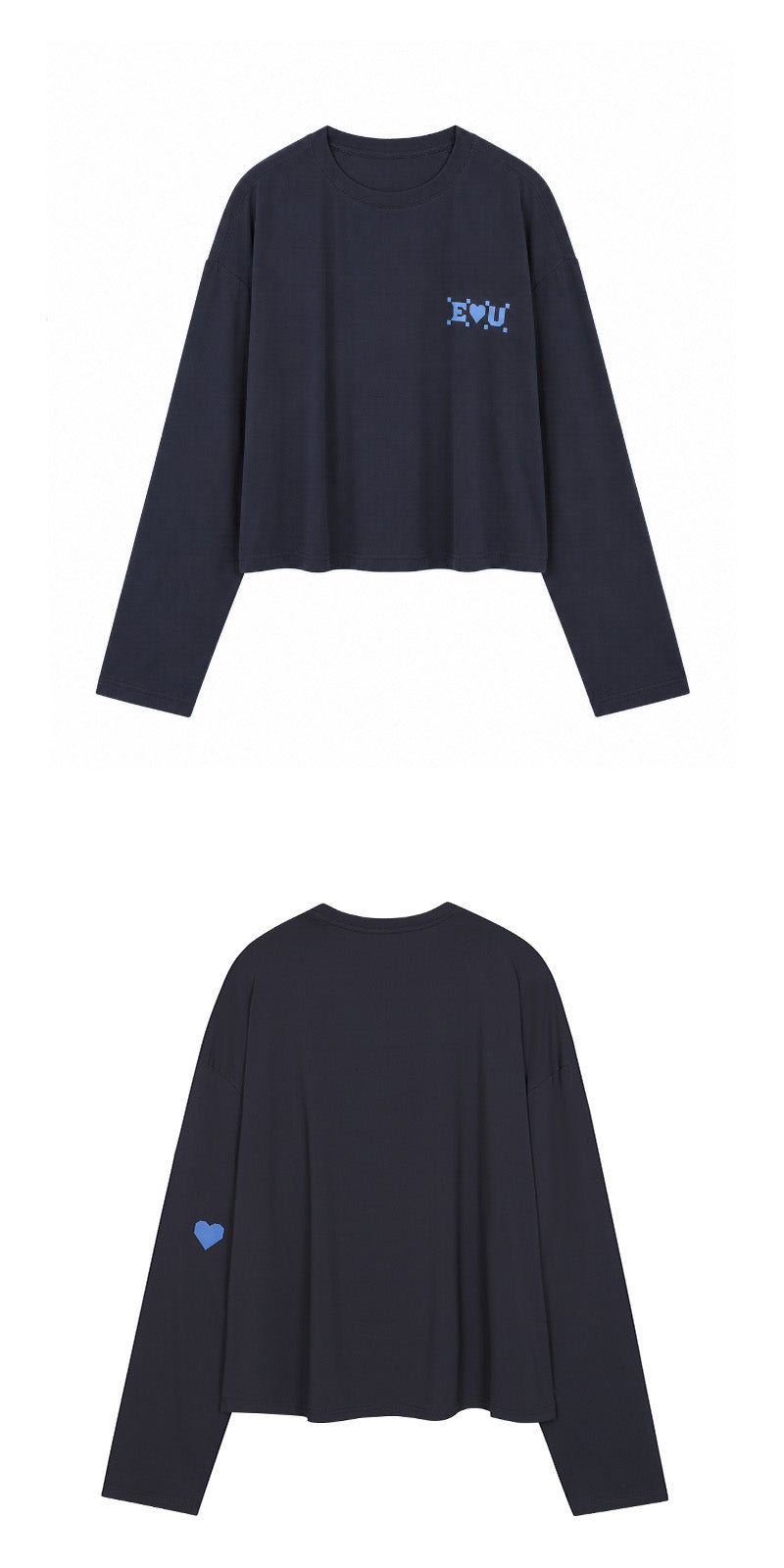 EOU Luv Long Sleeve - Pink / Charcoal - eou-luv-charcoal-detail-2