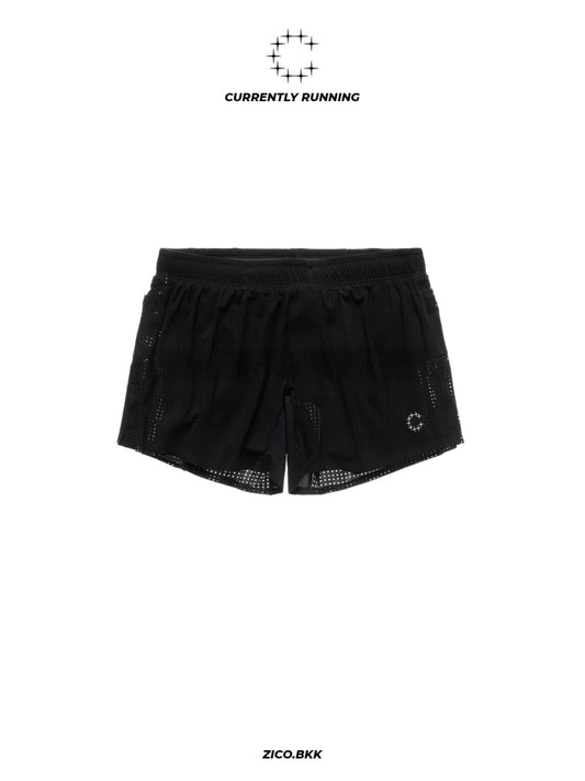 Currently Running M2 Pro 3 inch Unisex Split Shorts in Black - detail 1 | ZICO.BKK