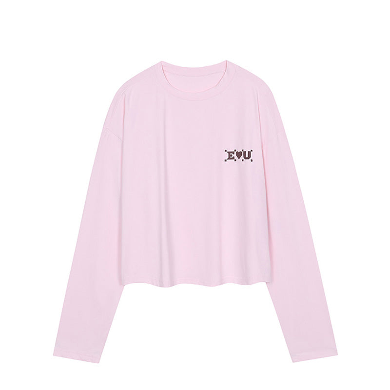 EOU Luv Long Sleeve - Pink / Charcoal - eou-luv-pink-1
