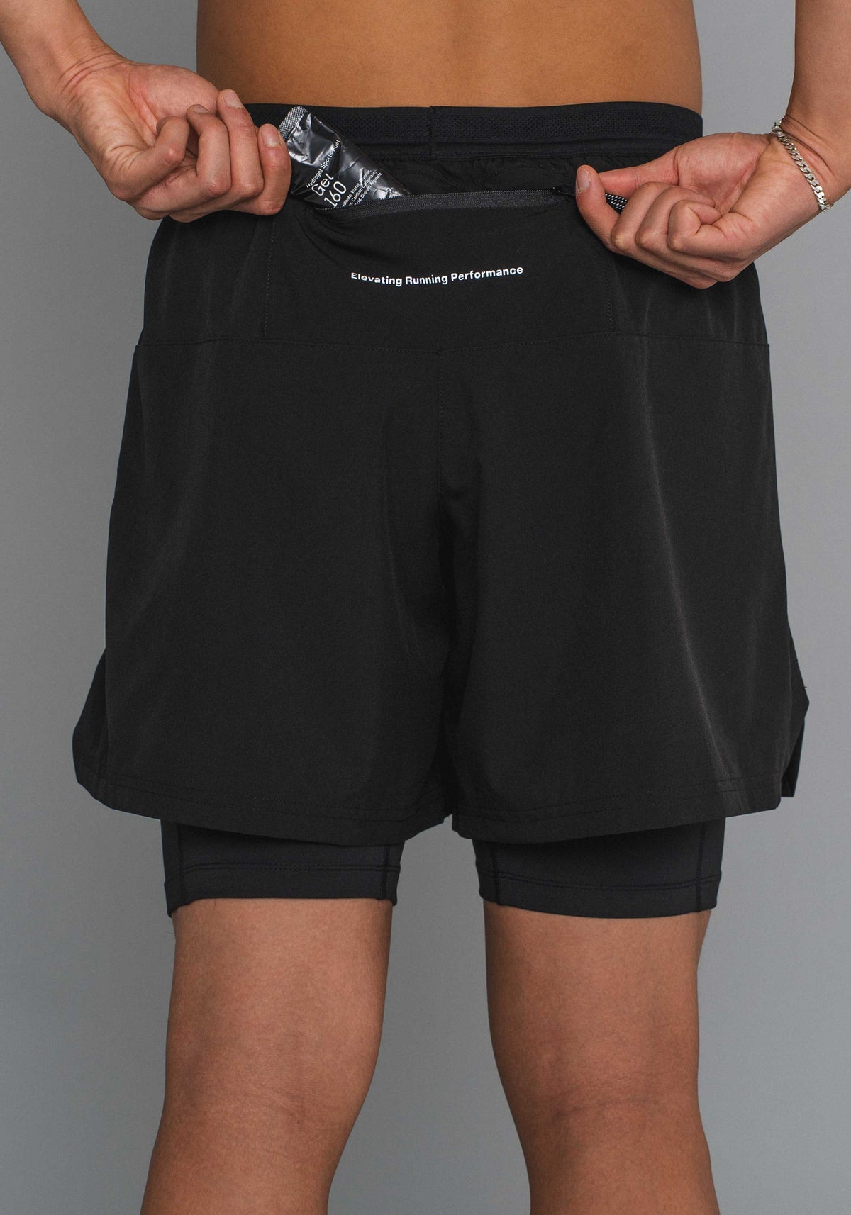 DOXA Mens RErun 2-in-1 Shorts 5 - Black - detail 5