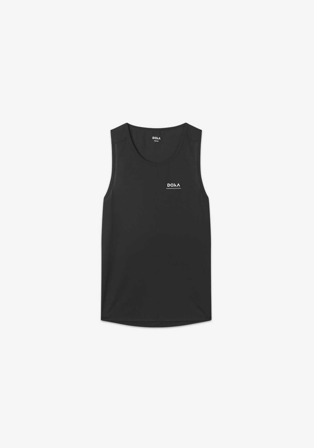 DOXA Mens RErun Singlet - Black - front