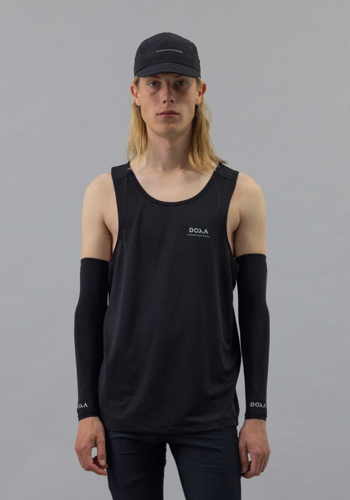 DOXA Mens RErun Singlet - Black - detail 1