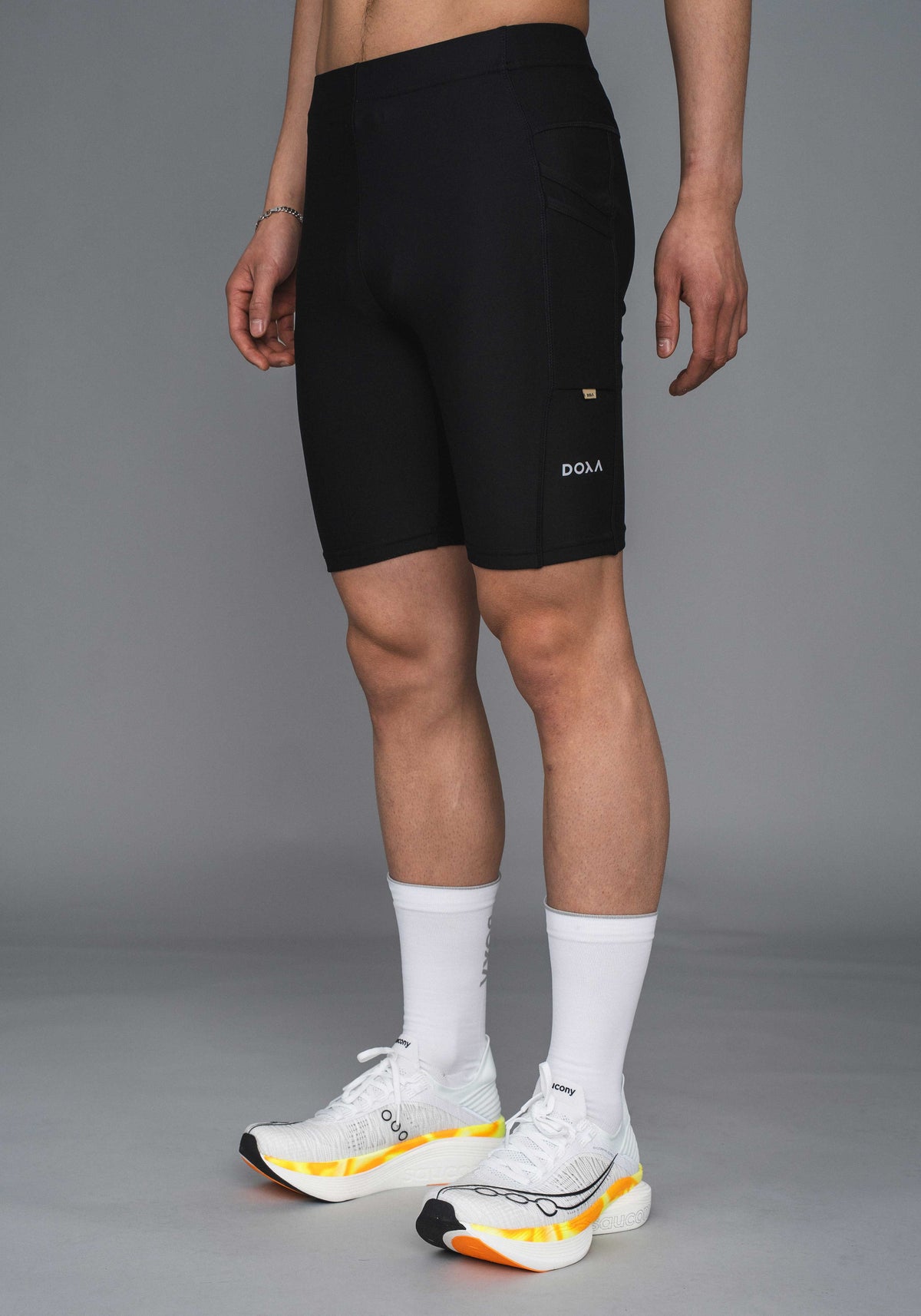 DOXA Mens RErun Half Tights 2.0 - Black - detail 1