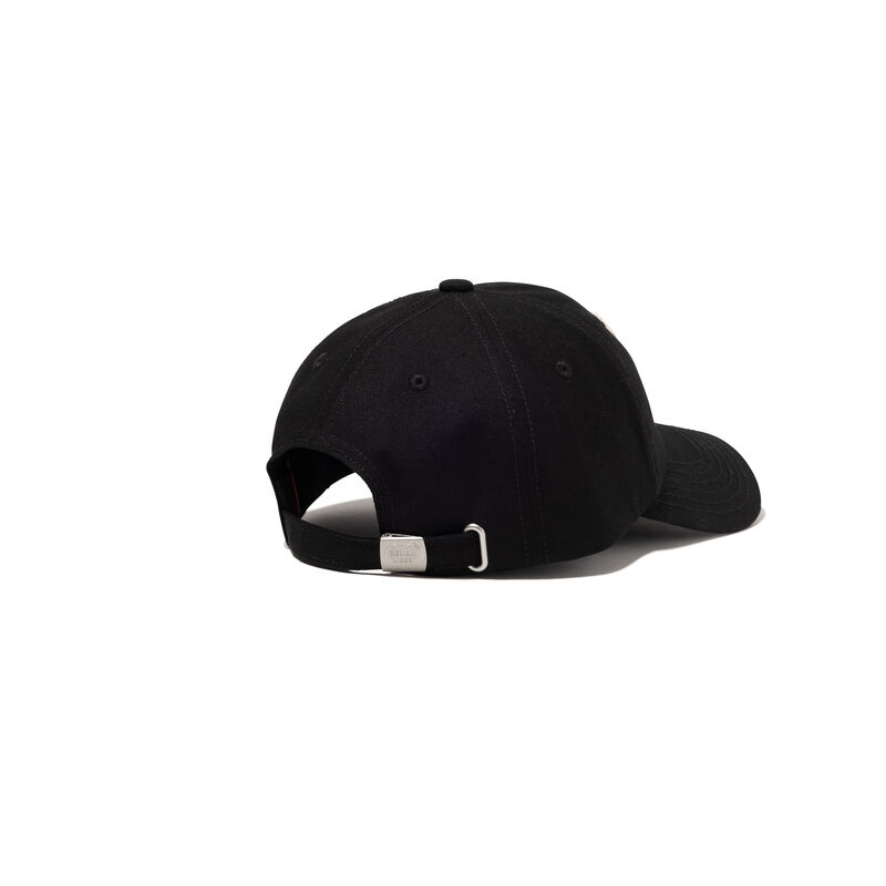 Human Made 6Panel Canvas Cap HM32GD046 — Black, rear view