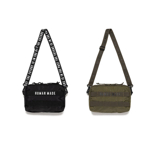 Human Made Military Pouch HM32GD070 — Black, rear view