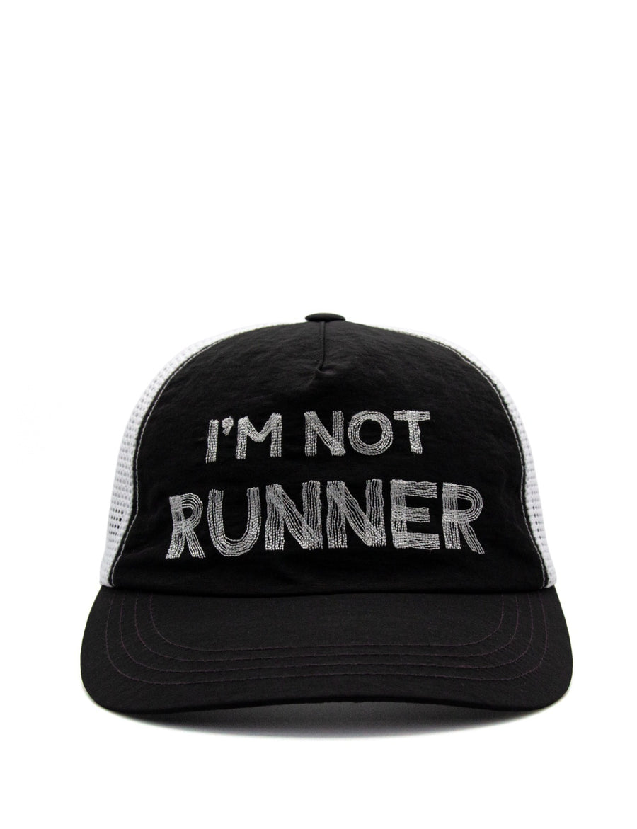 IAMNOTELITE Ripoff Running Cap [I'M NOT RUNNER] - Black / White - Black / White
