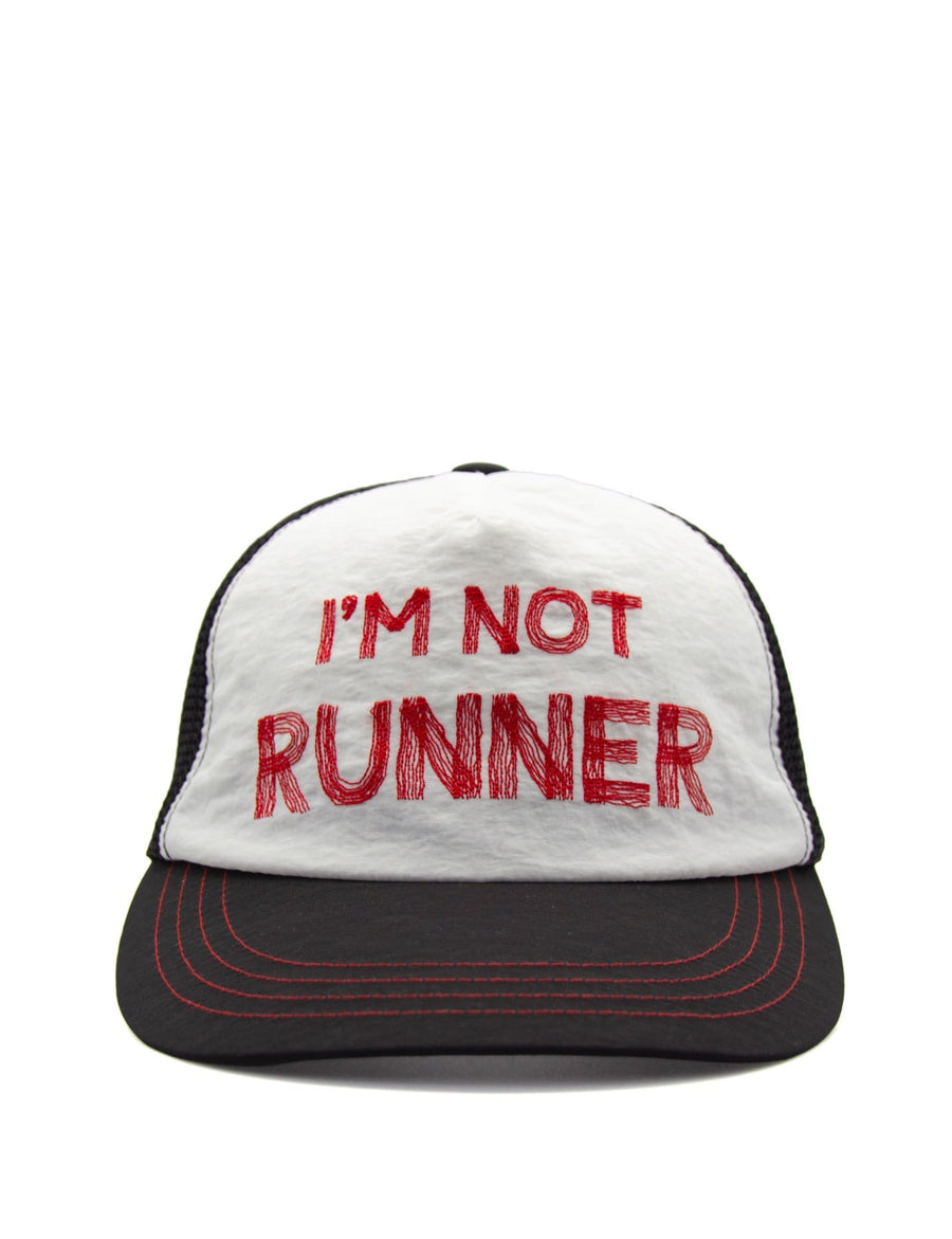 IAMNOTELITE Ripoff Running Cap [I'M NOT RUNNER] - White / Black - White / Black