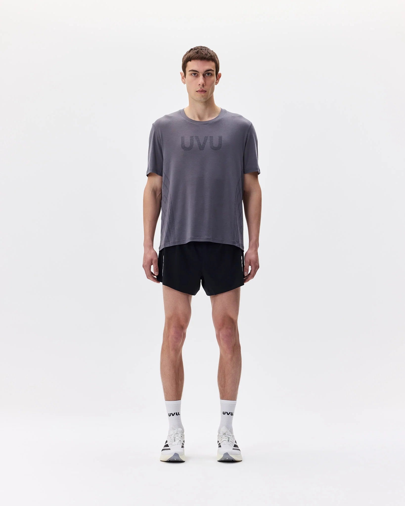 S/S Running Top Grey | UVU | เสื้อวิ่งแขนสั้นผู้ชาย – zico.bkk