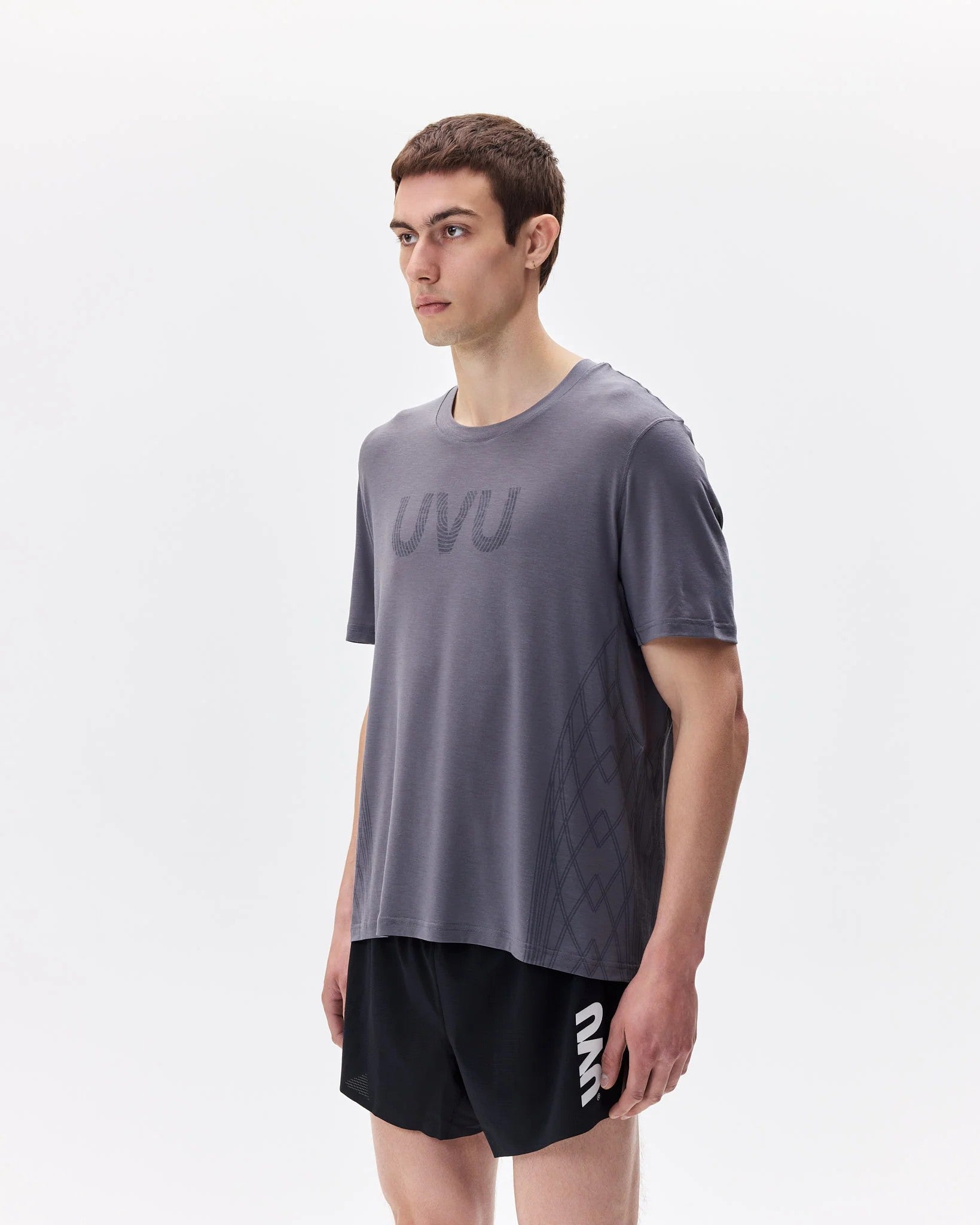 S/S Running Top Grey | UVU | เสื้อวิ่งแขนสั้นผู้ชาย – zico.bkk