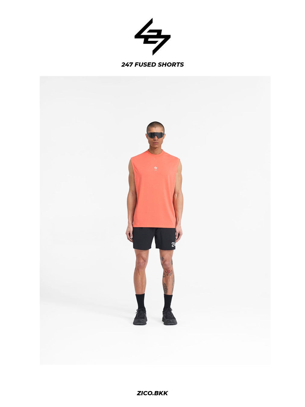 Represent 247 Fused Shorts in Black - detail 7 | ZICO.BKK