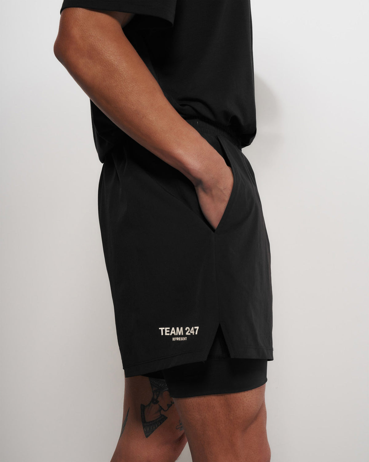 Represent Team 247 2-In-1 Shorts Black - view 4 | ZICO.BKK