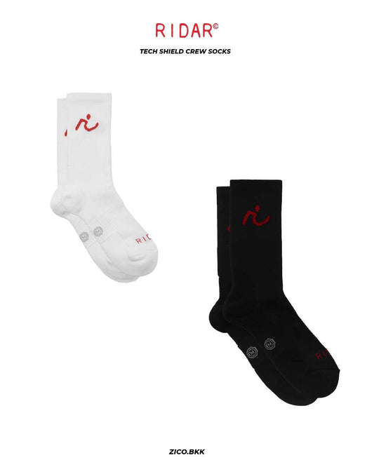 RIDAR Tech Shield Crew Socks - 2Pack