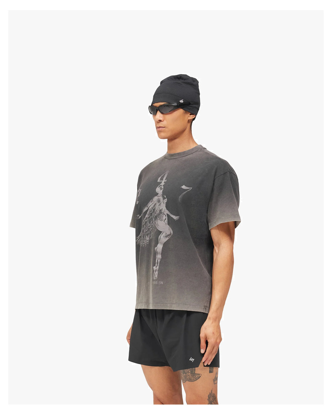 Represent 247 Fallen Angel Graphic T-Shirt Vintage Black — official product image 2