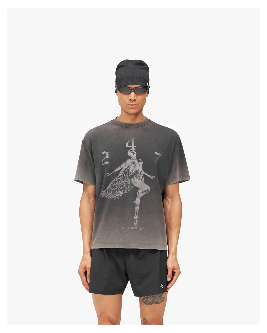 Represent 247 Fallen Angel Graphic T-Shirt Vintage Black — official product image 3