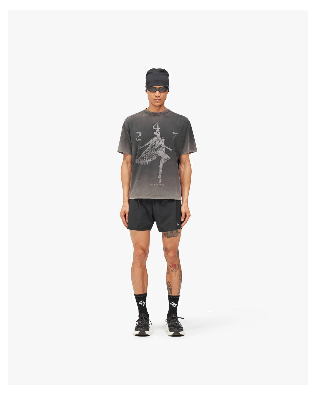 Represent 247 Fallen Angel Graphic T-Shirt Vintage Black — official product image 5