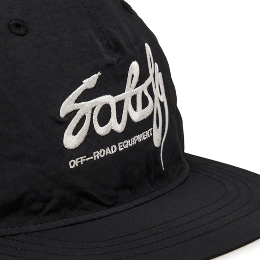 Satisfy FliteSilk 5-Panel Pinch Off Road Cap in Black, rear view