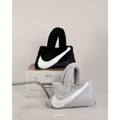 Nike W NSW Faux Fur Tote Bag (DQ5804, FB3050)