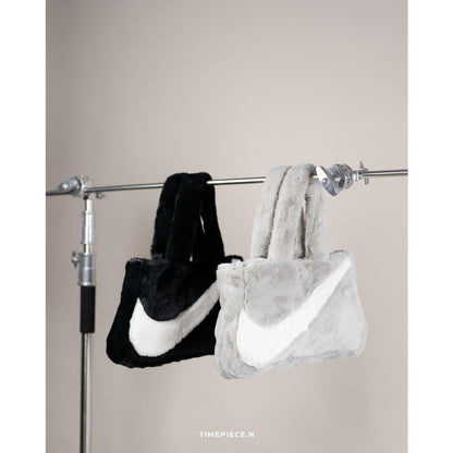 Nike W NSW Faux Fur Tote Bag (DQ5804, FB3050)