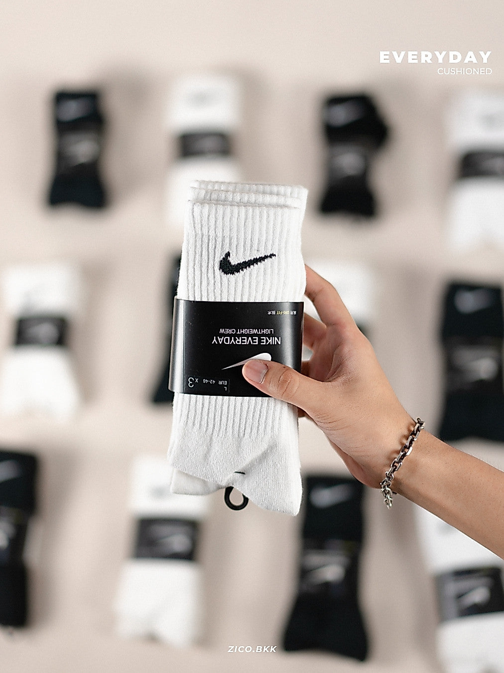 ถุงเท้า Nike LOGO Cushioned (SX7664, SX7676, SX4700) — ภาพสินค้า 2