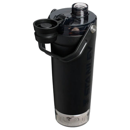 Stanley The Vitalize Shaker Bottle 20oz Black 2.0 open cap view