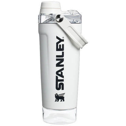 Stanley The Vitalize Shaker Bottle 20oz Chalk front view
