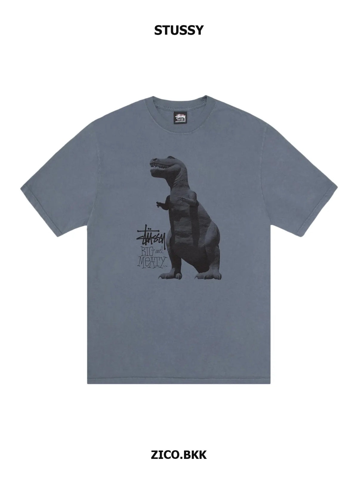 Stussy Big & Meaty Tee Pigment Dyed - Navy (SS25) ภาพสินค้า 1