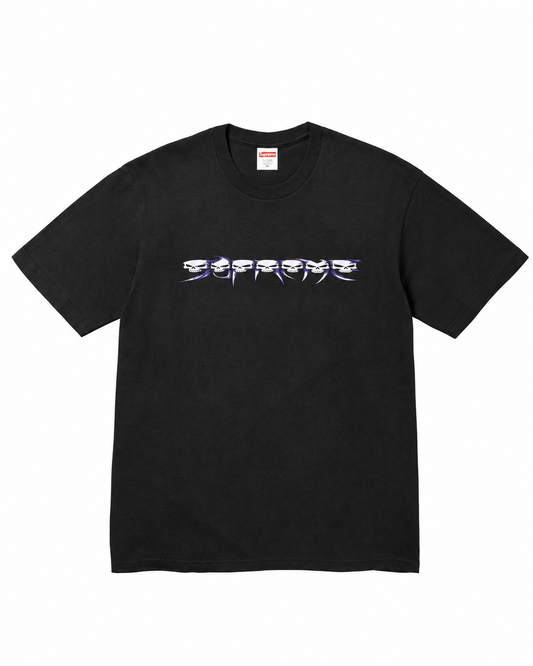 Supreme Skulls Spellout Tee (FW26) - Black product only