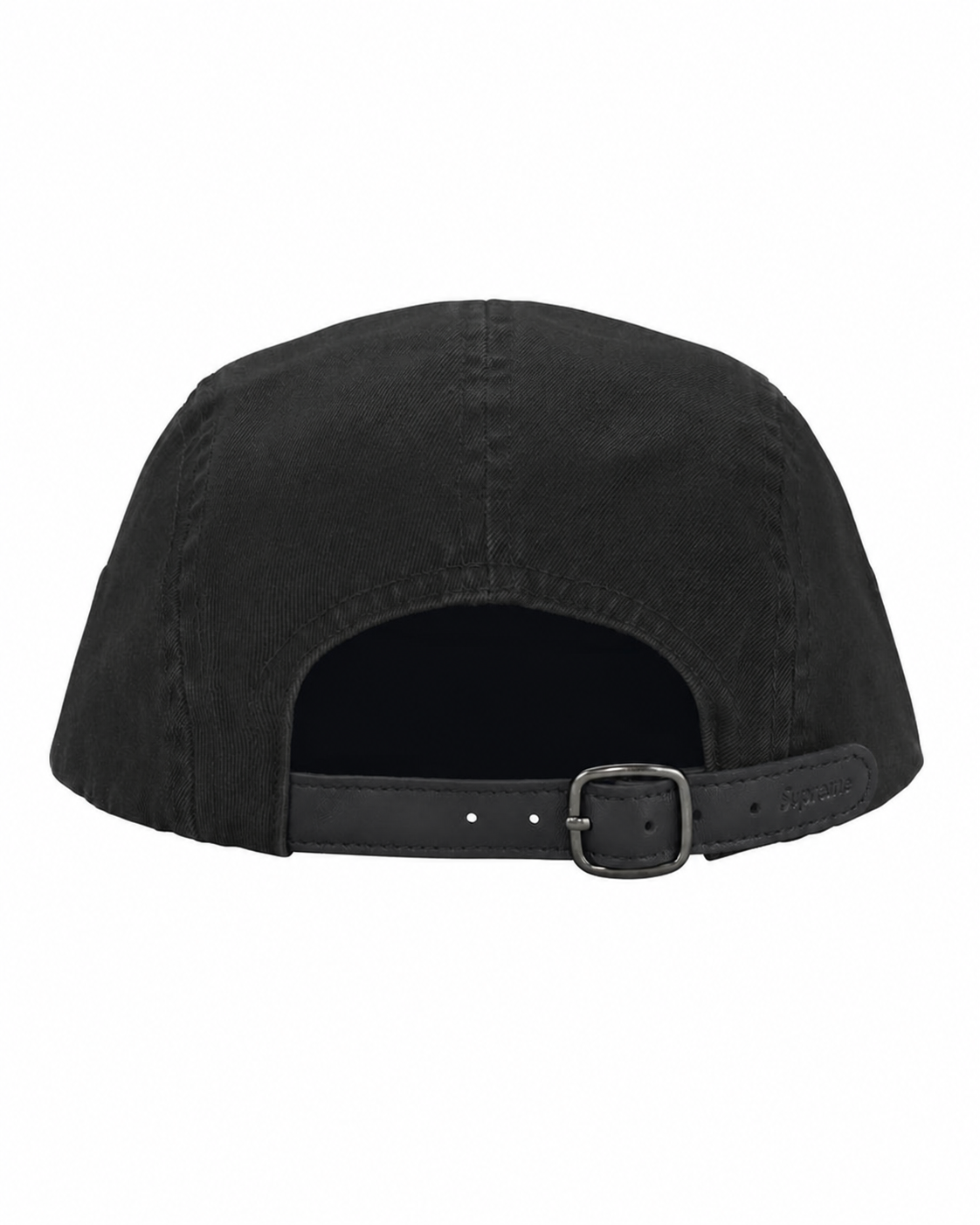 Supreme Washed Chino Twill Camp Cap (FW26) - Black back product only