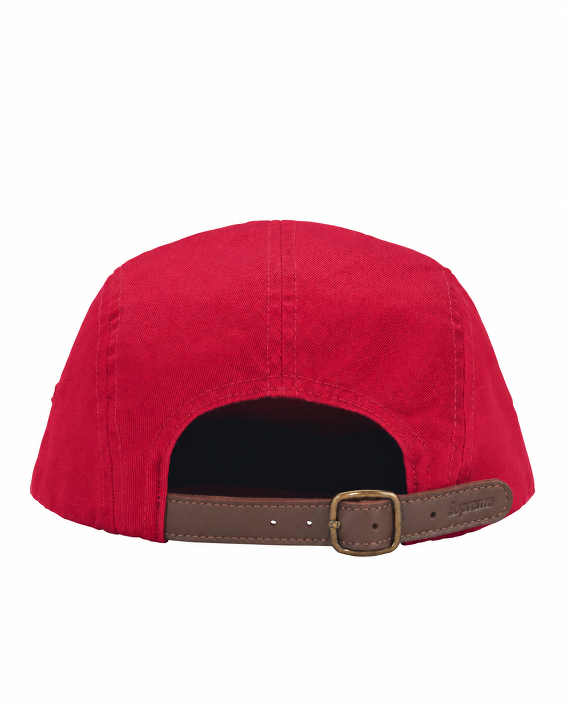Supreme Washed Chino Twill Camp Cap (FW26) - Red back product only