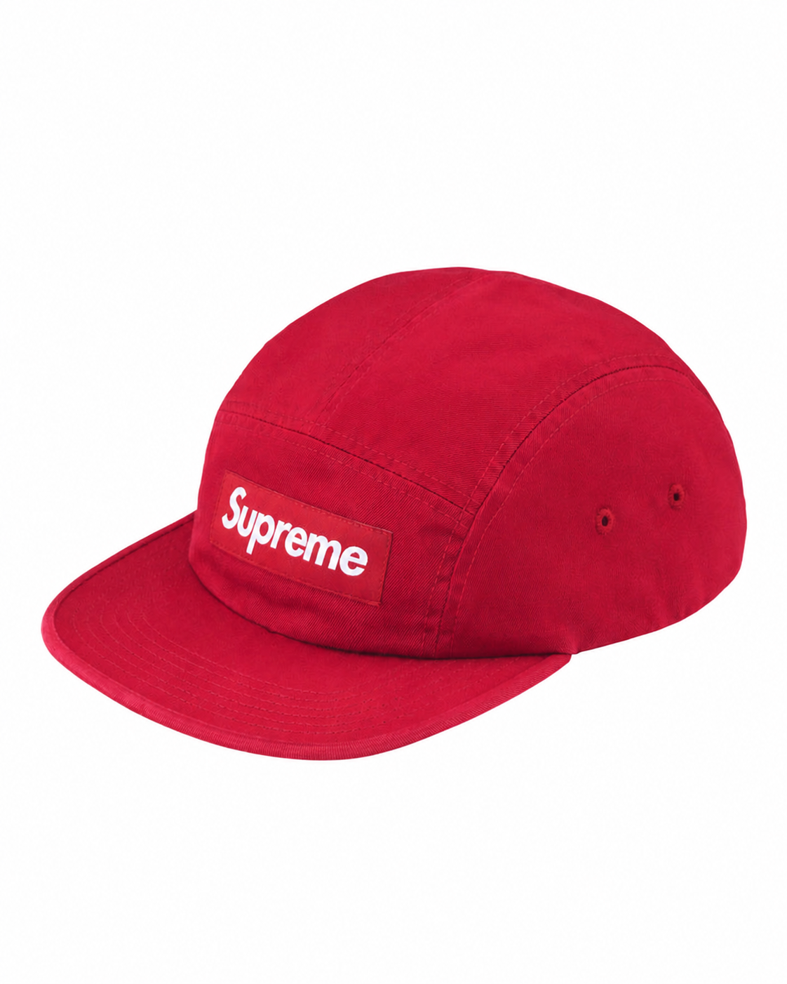Supreme Washed Chino Twill Camp Cap (FW26) - Red product only