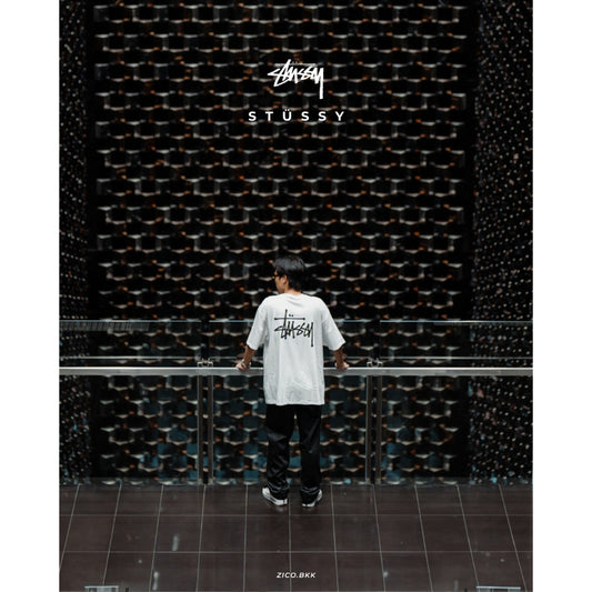 พร้อมส่ง!! [ZICO.BKK] Stussy Basic Logo Tee Black/White