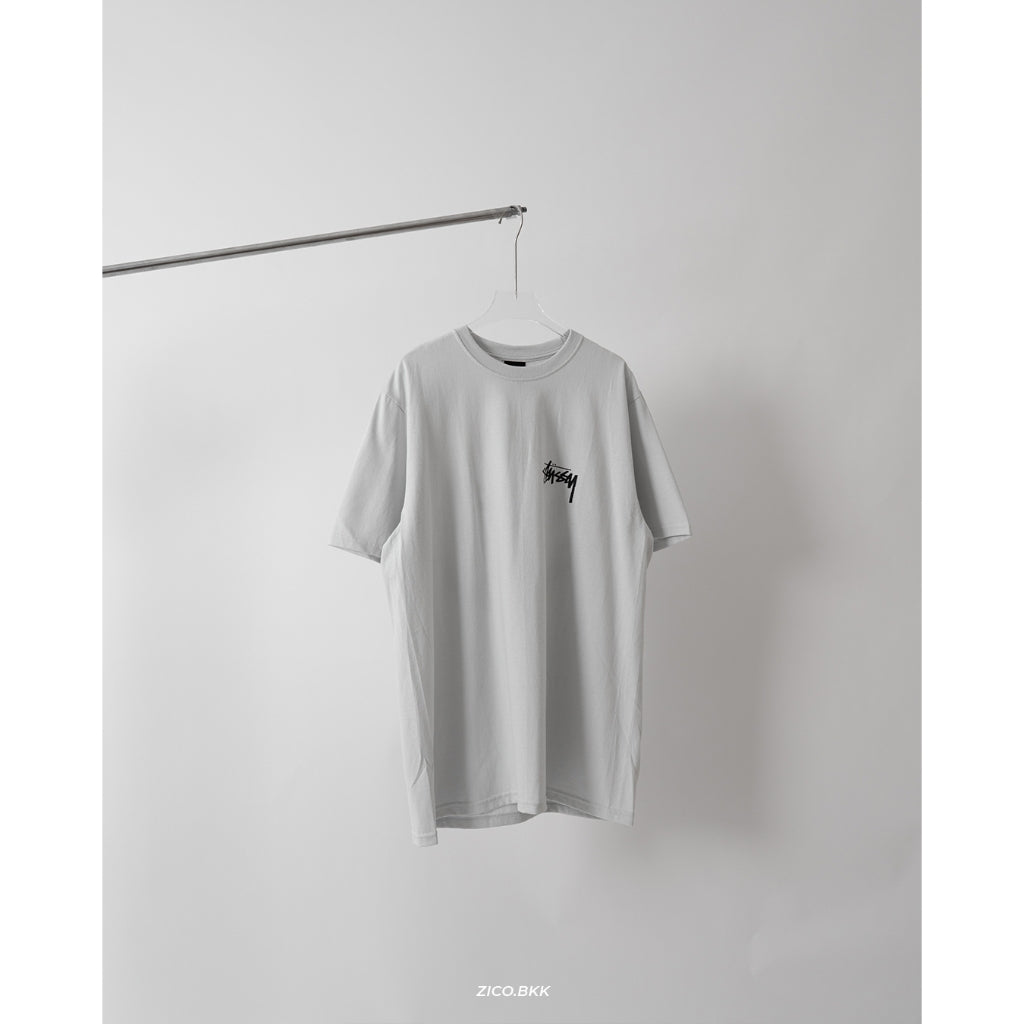 Stussy Chain Link Tee Black/White/Smoke - Stussy T-Shirt | ZICO.BKK