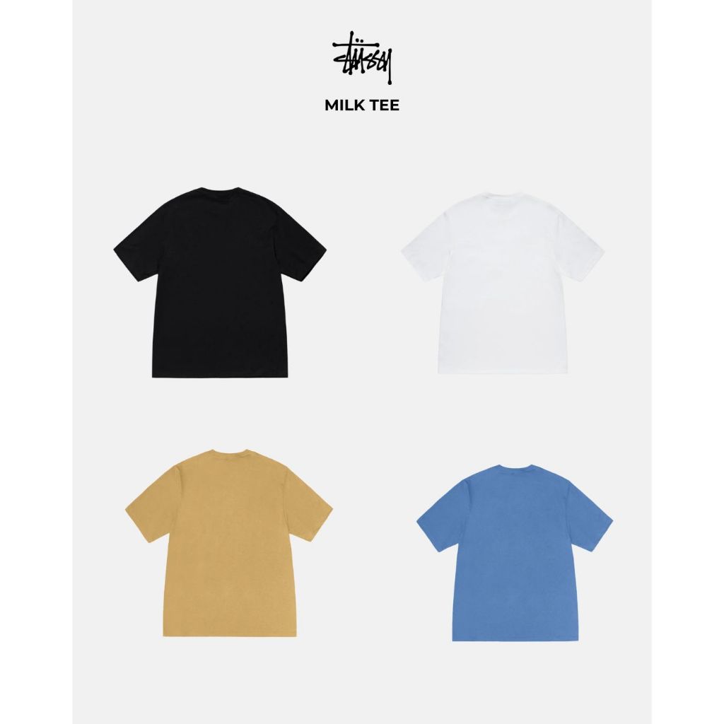 Stussy Milk Tee Black/ White/ Curry/ Pacific