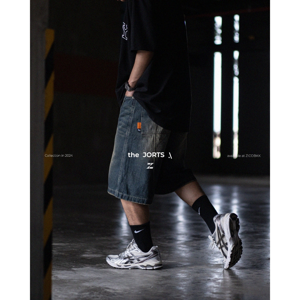 ZICO.BKK Baggy Denim Jorts - ZICO.BKK Pants | ZICO.BKK