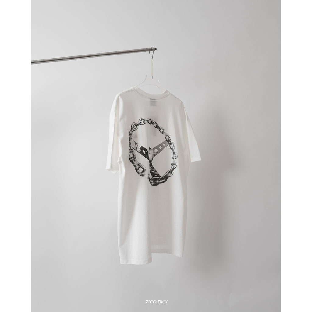Stussy Chain Link Tee Black/White/Smoke - Stussy T-Shirt | ZICO.BKK