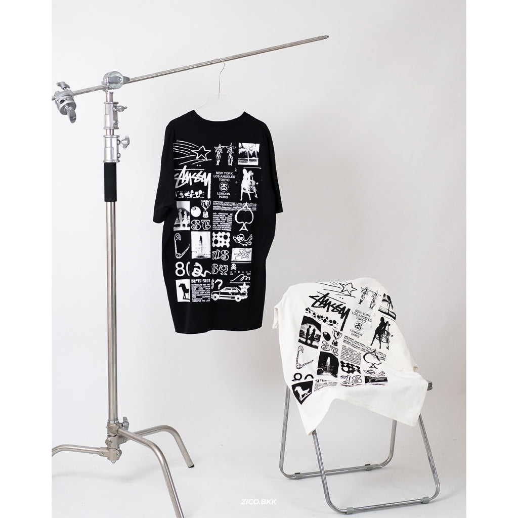 Stussy Sara Tee (AU) Black/Washed White