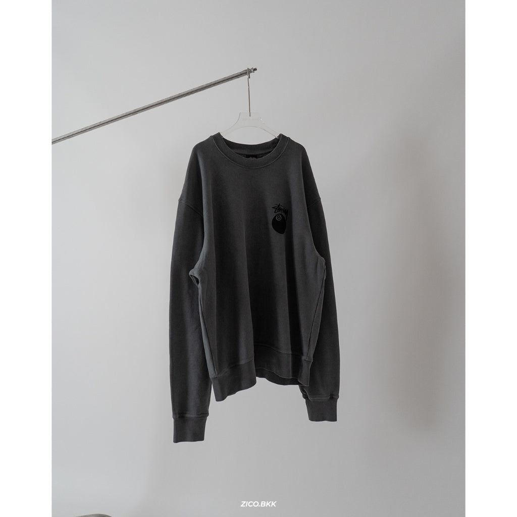 Stussy 8 BALL Crew Pigment Dyed Sweater – Shopee image 5
