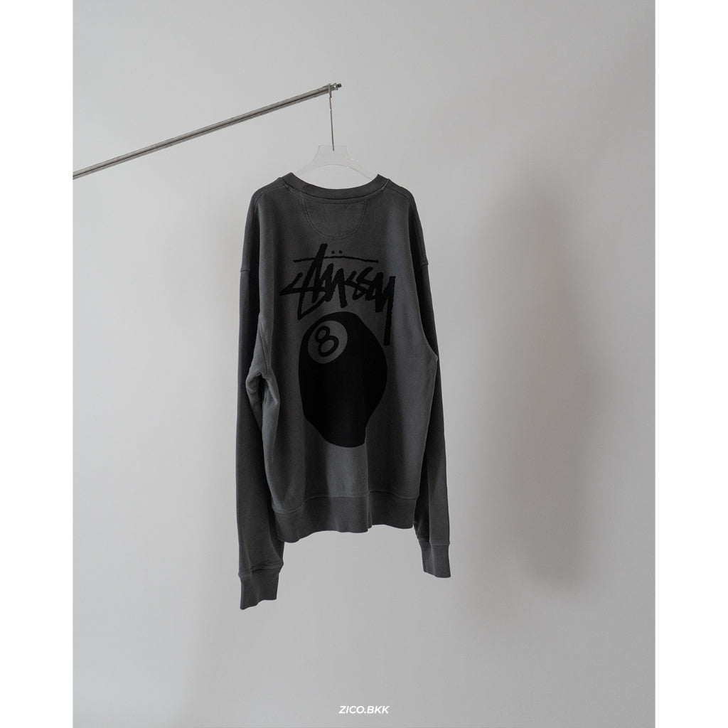 Stussy 8 BALL Crew Pigment Dyed Sweater – Shopee image 4