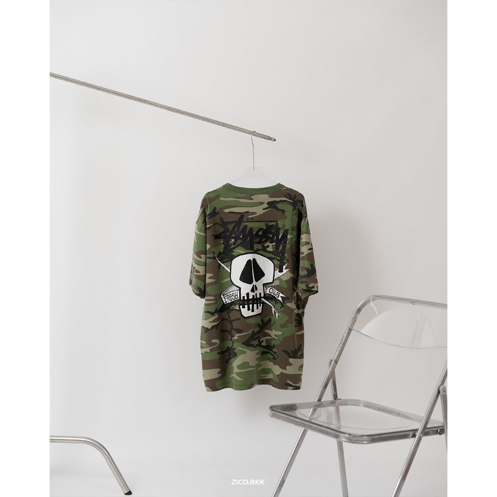 Stussy Fresh Foils Tee (Black, White, Coral, Camo)