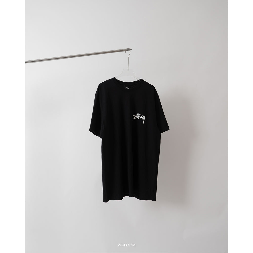 Stussy Chain Link Tee Black/White/Smoke - Stussy T-Shirt | ZICO.BKK