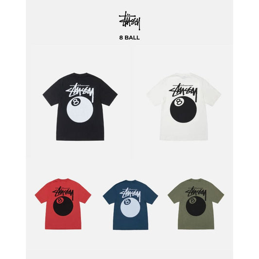 พร้อมจัดส่ง!! [ZICO.BKK] Stussy 8 Ball Tee Pigment Dyed