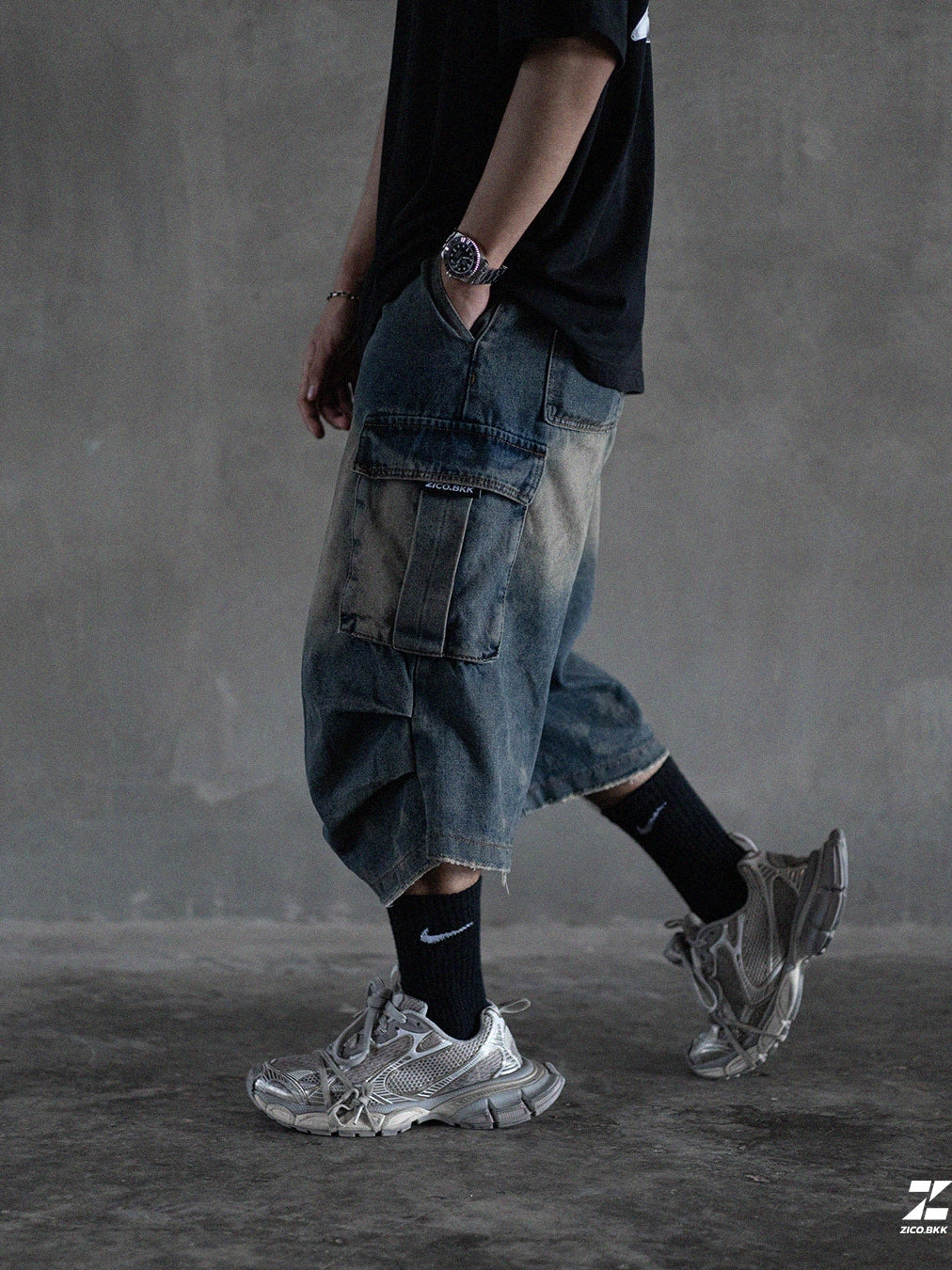 ZICO.BKK Workwear Denim Jorts — ภาพสินค้า 3