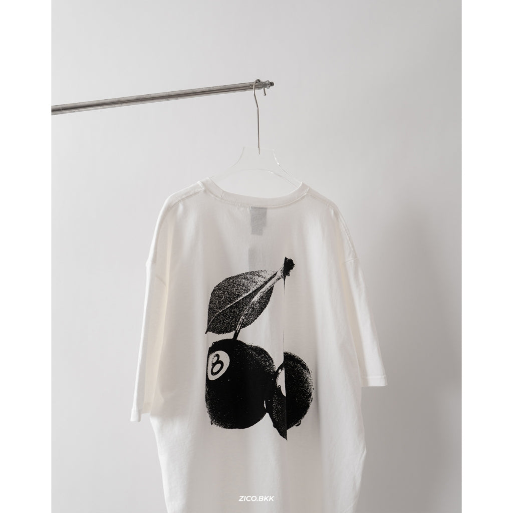 Stussy Cherries Tee Fog/Black/White/Berry