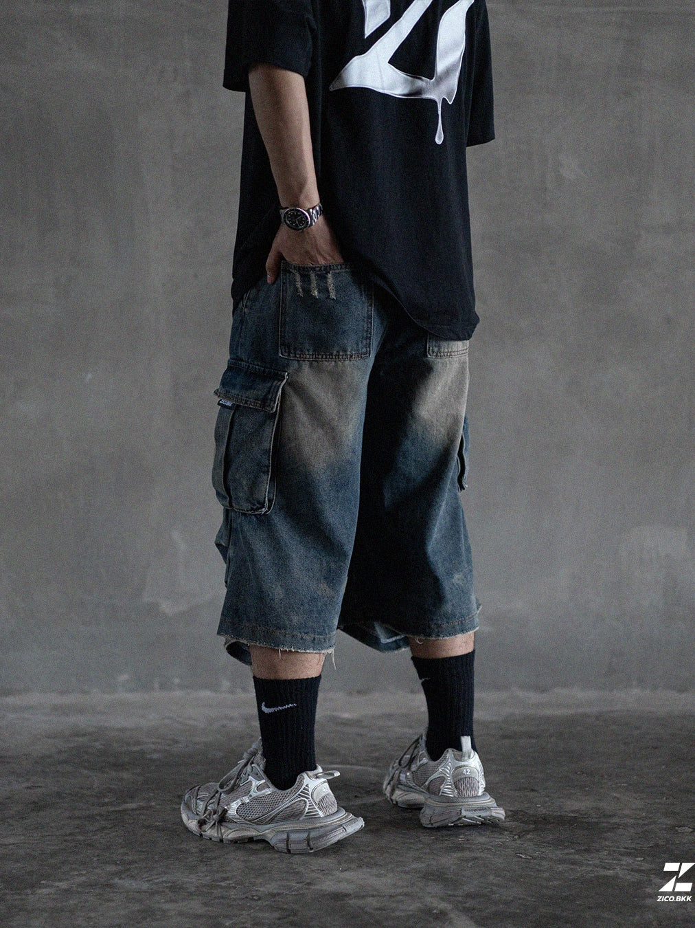 ZICO.BKK Workwear Denim Jorts – Shopee image 5