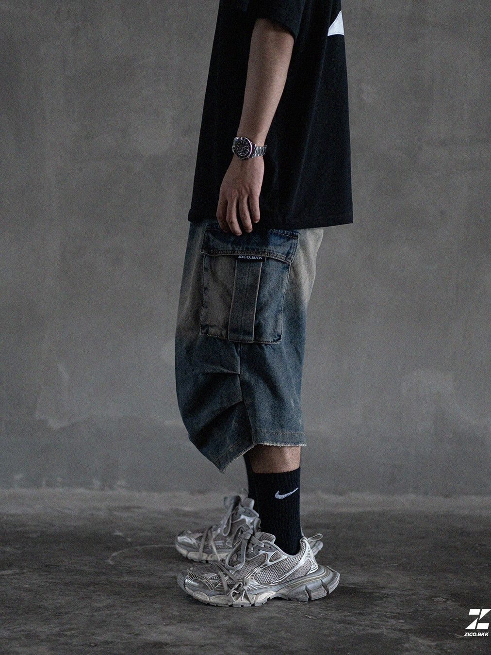 ZICO.BKK Workwear Denim Jorts – Shopee image 4