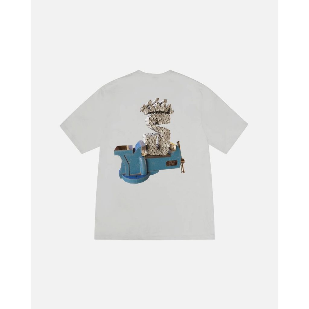 Stussy Tuff Stuff Tee (Black, Fog)