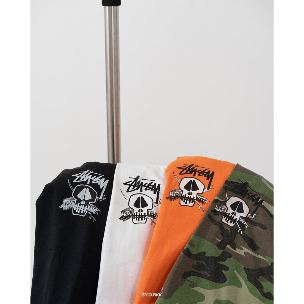 Stussy Fresh Foils Tee (Black, White, Coral, Camo)
