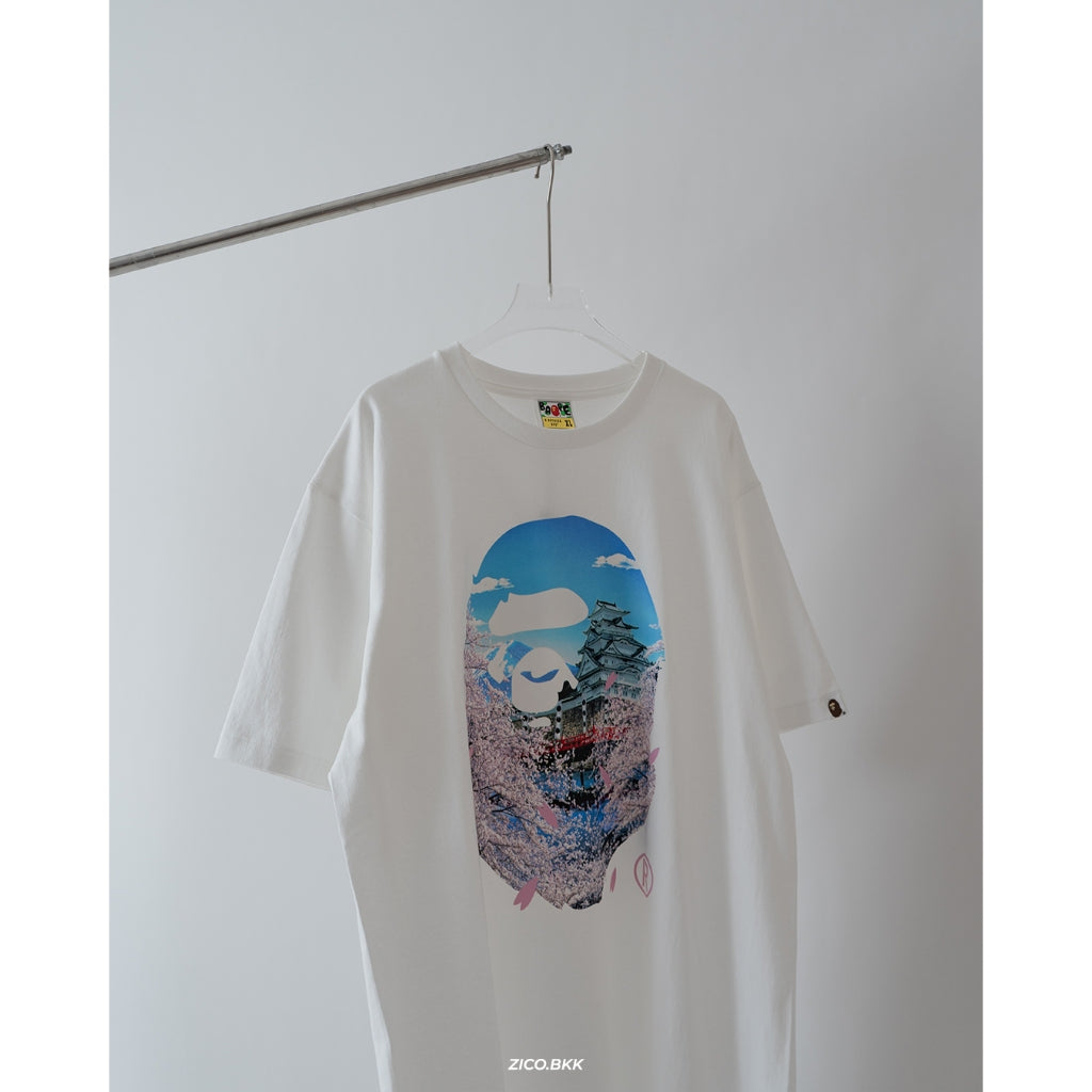 BAPE Sakura Photo Ape Head Tee - BAPE T-Shirt | ZICO.BKK