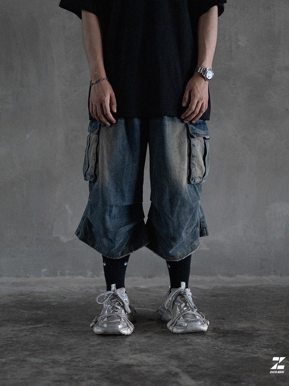 ZICO.BKK Workwear Denim Jorts – Shopee image 6