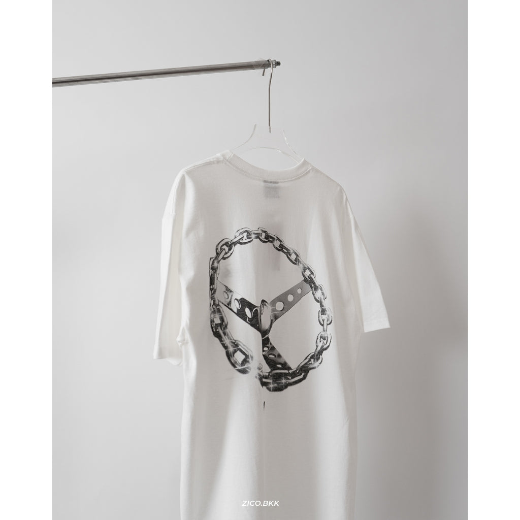 Stussy Chain Link Tee Black/White/Smoke - Stussy T-Shirt | ZICO.BKK